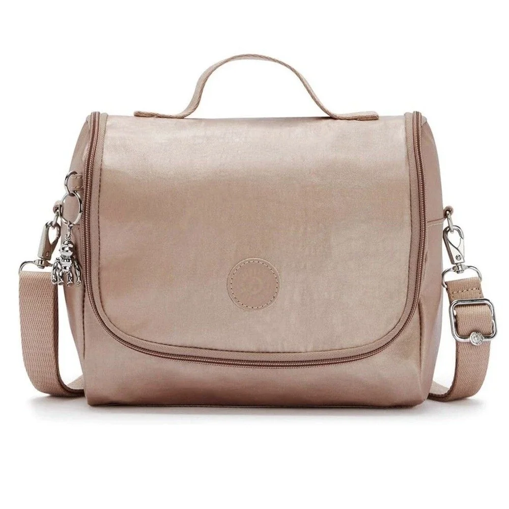 Kipling Lunch Bag 2L Gold Metallic Insulated Waterproof